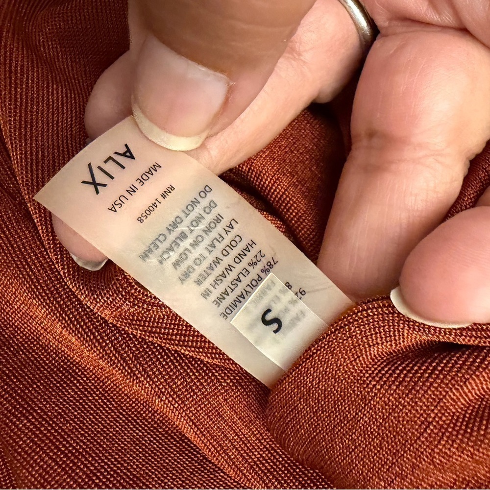 ALIX NYC Jordan One Shoulder Mini Dress Copper (106) - Picture 8 of 8